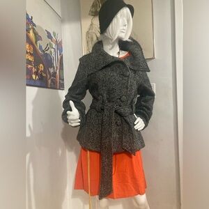 Vintage Y2K Curated 1920s Theme Outfit - Coat, Hat, Gloves, Dress, Accessories